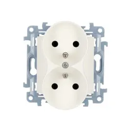 kontakt-simon-10-modul-bialy-gniazdo-2x-z-u-z-przeslonami-zaciski-srubowe-16a-250v