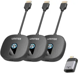 unitek-bezprzewodowy-transmiter-hdmi-1080p-1-nadajnik-2-odbiorniki-czarny