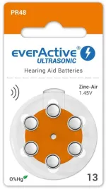 bateria-do-aparatu-sluchowego-everactive-ultrasonic-13-pr48-blister-6-szt