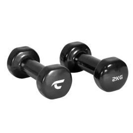 hantle-winylowe-gumowe-christopeit-2x-2-kg-zestaw-2-szt-czarne-zeliwo