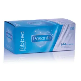 pasante-ribbed-144-szt-prezerwatywy-transparentne-prazkowana-powierzchnia