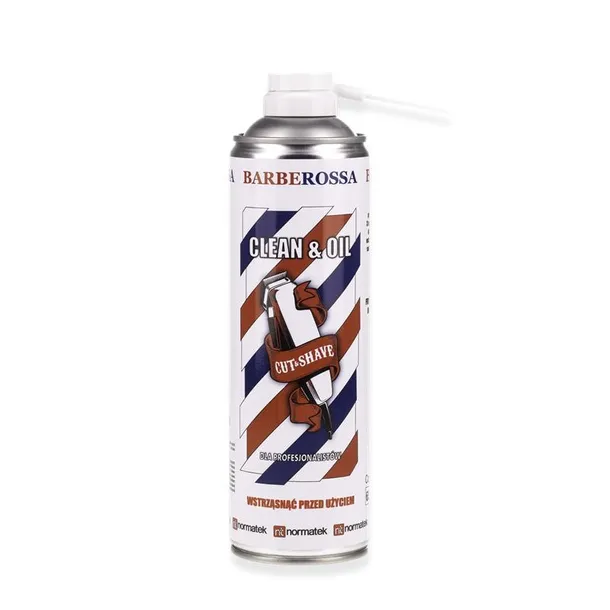 BARBEROSSA Spray do Czyszczenia Maszynek CLEAN OIL 5W1 500ml