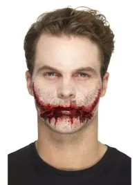 rana-rozciety-usmiech-blizna-krew-halloween