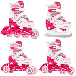 rolki-lyzwy-wrotki-4w1-raven-lia-pink-30-33-kolko-led