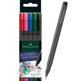 cienkopisy-grip-5-kolorow-podstawowych-0-4mm-faber-castell-151604