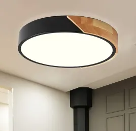lampa-sufitowa-led-plafon-drewno-debowe-czarny-okragly-30cm-24w-4500k