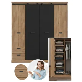 szafa-przesuwna-forte-kaszmiro-203cm-czarny-dab-craft