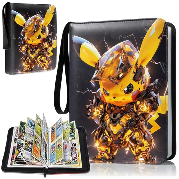 DUŻY ALBUM NA KARTY POKEMON SEGREGATOR KLASER NA 400 KART PIKACHU NA SUWAK