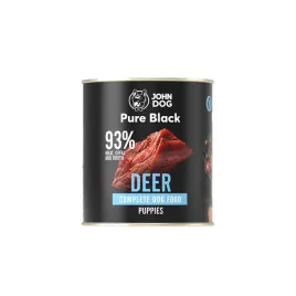 mokra-karma-dla-psow-jelen-john-dog-pure-black-800-g-szczeniaki