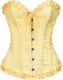 gorset-damski-vintage-gotycki-modelujacy-talie-full-bust-l-zolty