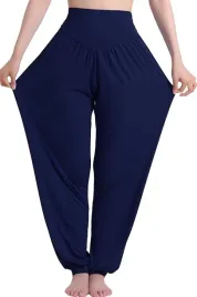 spodnie-harem-damskie-hoerev-do-jogi-pilates-fitness-granatowe-xl