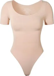 body-modelujace-bezowe-krotki-rekaw-m-l