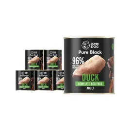 mokra-karma-dla-psow-kaczka-john-dog-pure-black-6-x-800-g-dorosle-psy