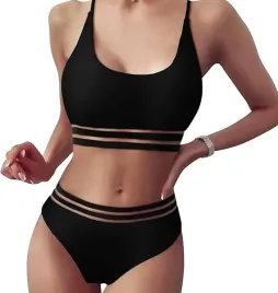 bikini-damskie-wysoki-stan-sportowe-czarne-s