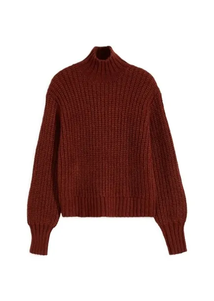 rainbow-sweter-ze-stojka-brazowy-48-50