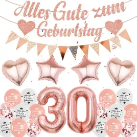 balonowa-dekoracja-na-30-urodziny-balony-girlandy-rozowe-zloto