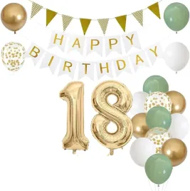 dekoracja-balonowa-na-18-urodziny-balony-girlandy-zielone-zlote