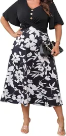 sukienka-w-kwiaty-krotki-rekaw-dekolt-w-serek-czarno-biala-4xl