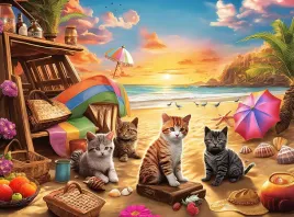 puzzle-100-elementow-koty-zachod-slonca-50x40-cm-mulic
