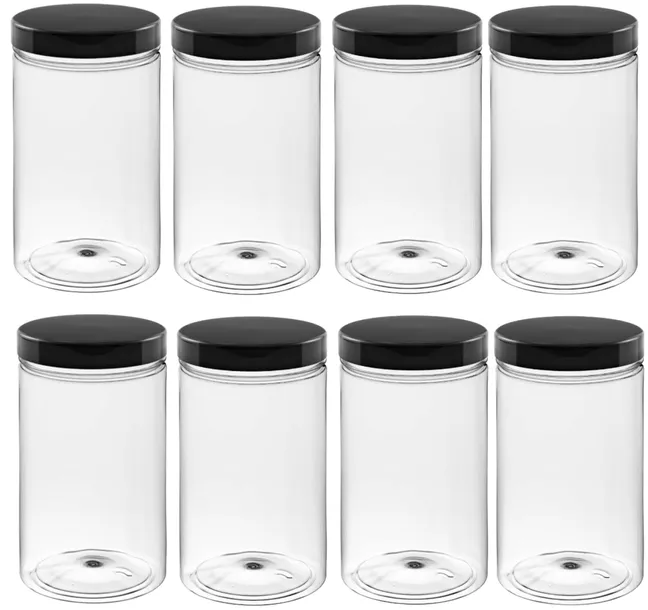 SŁOIKI pojemniki plastikowe 1,5l x 8 makaron musli