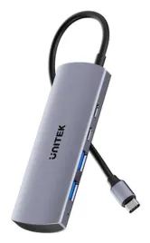 unitek-uhub-q4-usb-3-2-gen-1-3-1-gen-1-type-c-10000-mbit-s-szary