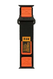 pasek-do-apple-watch-42-mm-nylonowy-czarny-pomaranczowy