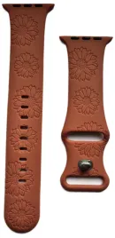 pasek-do-apple-watch-42-mm-kwiaty-ceglany