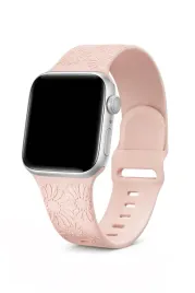 pasek-do-apple-watch-38-mm-kwiaty-pudrowy-roz
