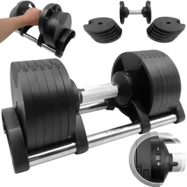 hantel-regulowany-2-20kg-ciezarek-sztanga-gryf-hantla-regulacja-obciazenia