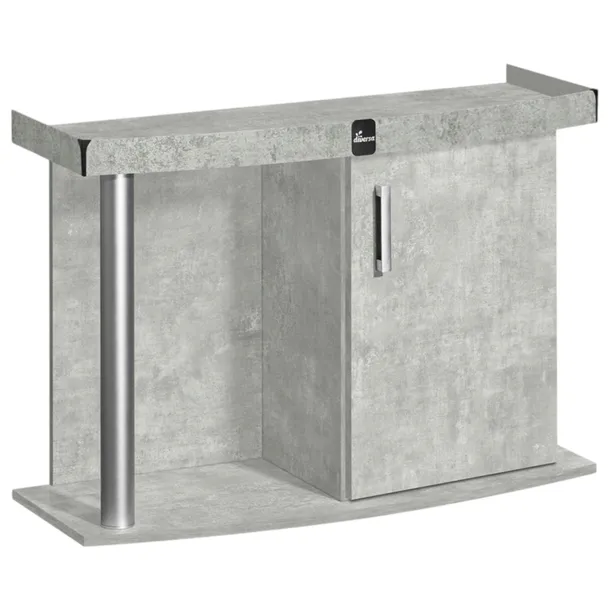 SZAFKA AKWARIOWA PÓŁOKRĄGŁE 80x35x67cm Beton Trwała Solidna Podstawa