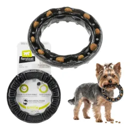 zabawka-dla-psa-ferplast-smile-m-czarny-ring-gryzak-mocny-pachnacy-miesem