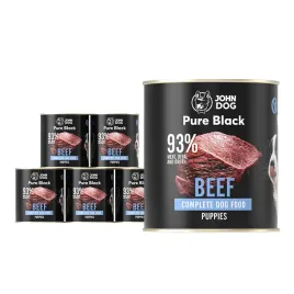 mokra-karma-dla-psow-wolowina-john-dog-pure-black-6-x-800-g-szczeniaki