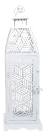 latarnia-metalowa-biala-lampion-dekoracyjny-swiecznik-13x13x42