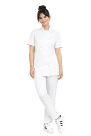 uniform-kucharski-bialy-zestaw-damski-bluza-taliowana-cygaretki-roz-xs