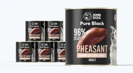 mokra-karma-dla-psow-bazant-john-dog-pure-black-6-x-800-g-dorosle-psy