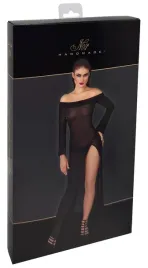 noir-handmade-dluga-sukienka-przezroczysta-czarna-s-z-brokatem