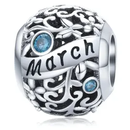 srebrny-koralik-charms-beads-miesiac-month-marzec