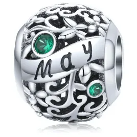 srebrny-koralik-charms-beads-miesiac-month-maj-may