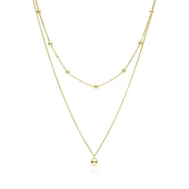 zlocony-podwojny-naszyjnik-choker-kuleczki-srebro