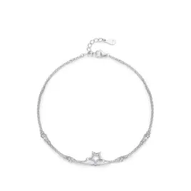fraise-bransoletka-podwojna-gwiazdka-srebrna-s925-z-cyrkoniami