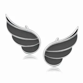 rodowane-kolczyki-celebrytki-czarne-skrzydla-wing
