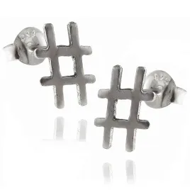 srebrne-kolczyki-celebrytki-symbol-hashtag-