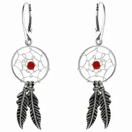 wiszace-srebrne-kolczyki-lapacz-snow-dreamcatcher