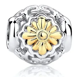 srebrna-przywieszka-charms-zloty-kwiatek-flower