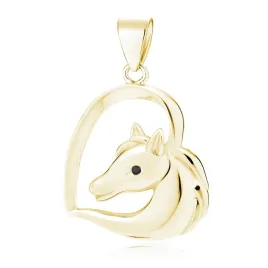 zlocony-srebrny-wisior-serce-konik-horse-cyrkonie