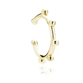 klasyczna-nausznica-na-malzowine-ear-cuff-z-kuleczkami-pozlacane-srebro