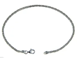 srebrna-bransoletka-lancuszek-splot-krolewski-bizantyjski-2mm-19cm