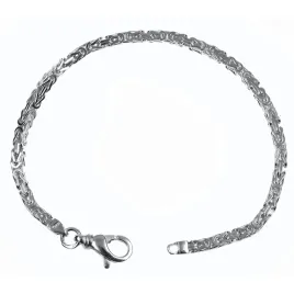srebrna-bransoletka-lancuszek-splot-krolewski-bizantyjski-3mm-19cm