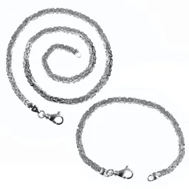 elegancki-srebrny-komplet-lancuch-bizantyjski-42mm-krolewski-19cm-60cm