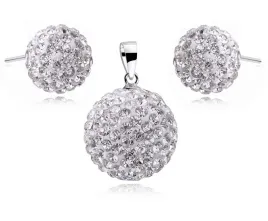 klasyczny-srebrny-komplet-kolczyki-wisior-biale-kulki-kuleczki-swarovski
